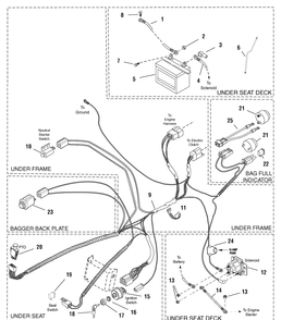 Electrical Group (885297b) Diagram and Parts List for 7800783-EMR175330H 2011 Briggs and Stratton Lawn Tractor